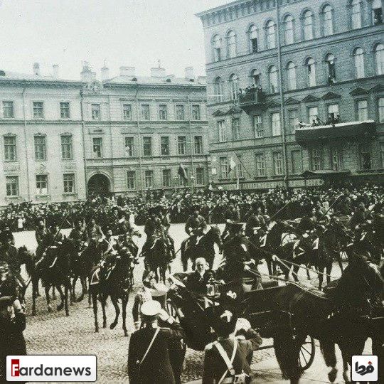 مظفرالدین شاه قاجار در سنت پترزبورگ/عکس