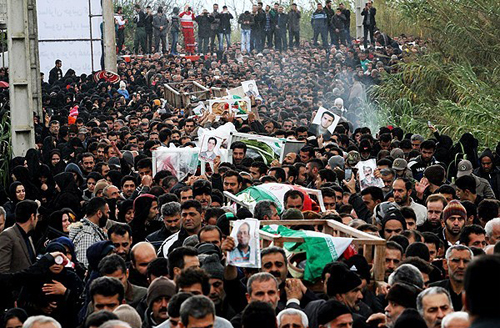 (تصاویر) تشییع زائران جانباخته‌ اربعین