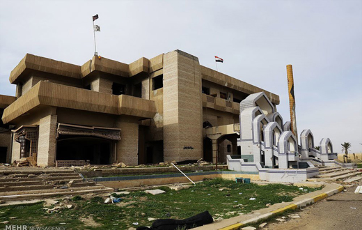 بقایای کاخ همسر صدام در شمال عراق+تصاویر