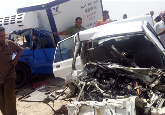 تصادف خونین در جاده آبادان/عکس