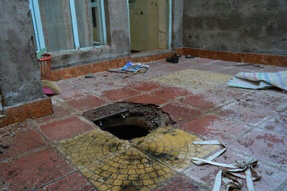 سقوط به چاه فاضلاب