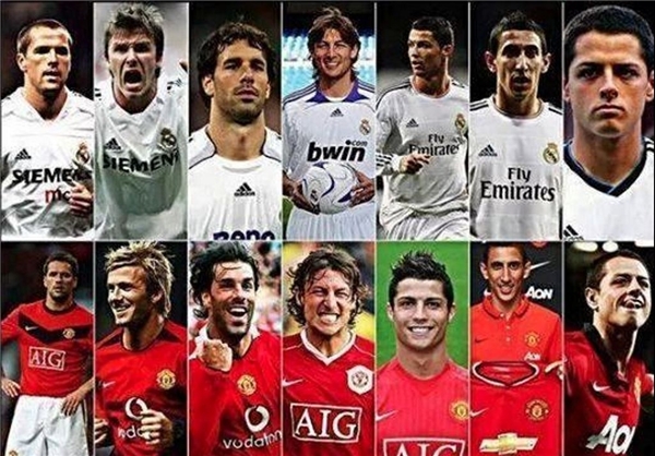 بازیکنانی که در منچستر و رئال مادرید بازی کردند+ عکس