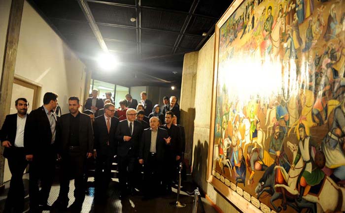 (تصاویر) اشتاین‌مایر در بازار تهران