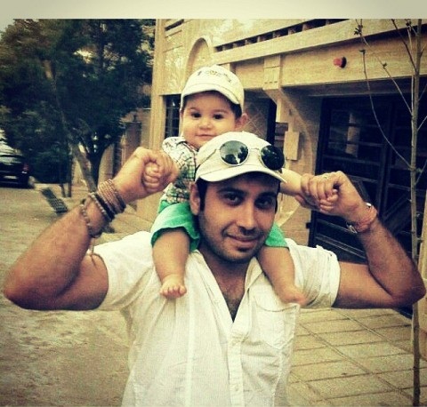 محسن چاوشی و پسرش/ عکس