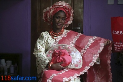 لباس زیبای عروس- لاگوس، نیجریه