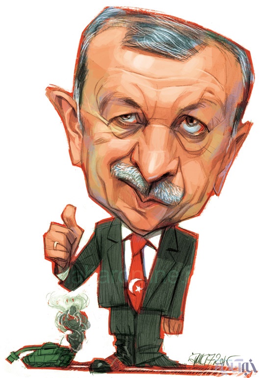 اردوغان با کودتا چه کرد؟/ کاریکاتور