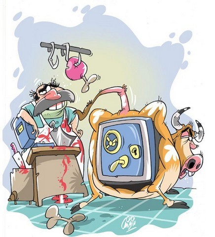 چه کسی گوشت را گران کرد؟/کاریکاتور