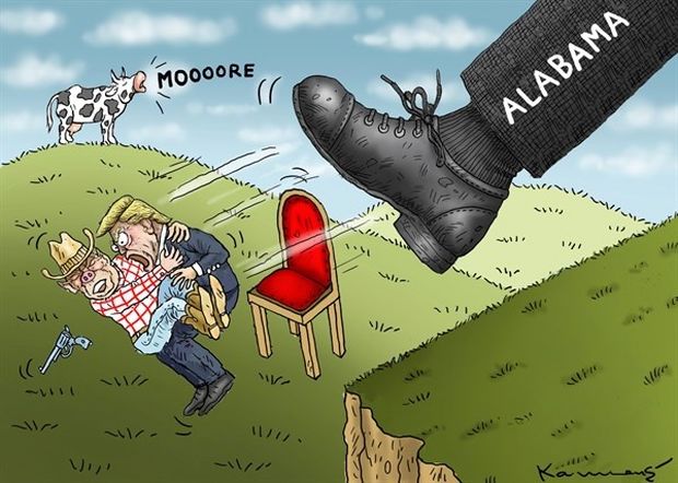 مردم، ترامپ را اینطوری ادب کردند /عکس