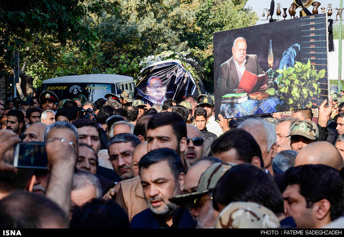 تشییع پیکر پدر فرمانده نیروی انتظامی
