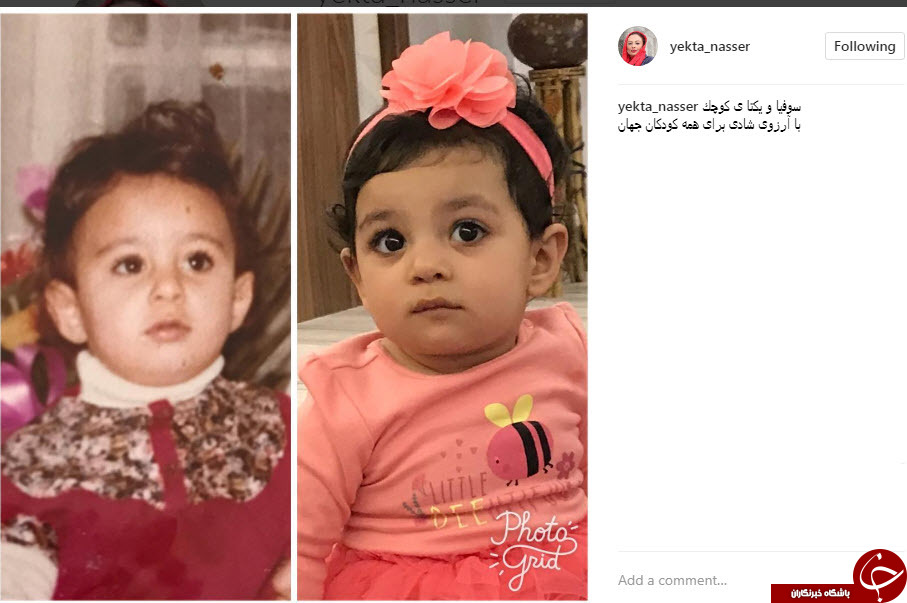 شباهت زیاد خانم بازیگر معروف و دخترش /عکس