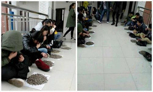 روش تنبیه عجیب یک معلم چینی +عکس