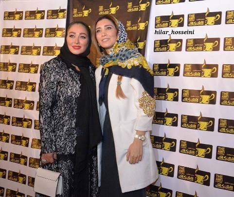 الهام حمیدی در کنار نیکی مظفری