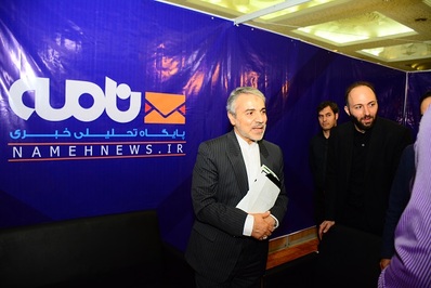 محمد باقر نوبخت معاون رییس جمهور و سخنگوی دولت در بازدید از نمایشگاه مطبوعات و غرفه نامه نیوز