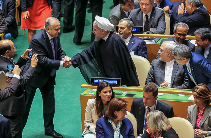 (تصاویر) روحانی در مقر سازمان ملل