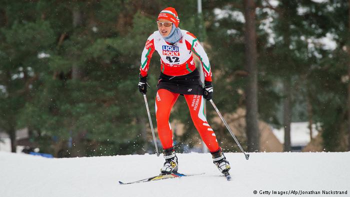 حجاب دختران ایرانی در مسابقات جهانی اسکی / عکس