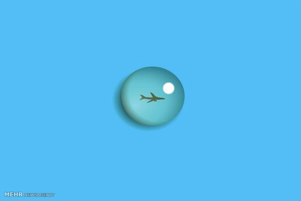 سقوط هواپیمای مصری از نگاه یک کاریکاتوریست/عکس