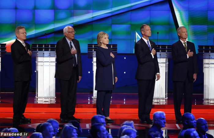 (تصاویر) هیلاری کلینتون در اولین مناظره