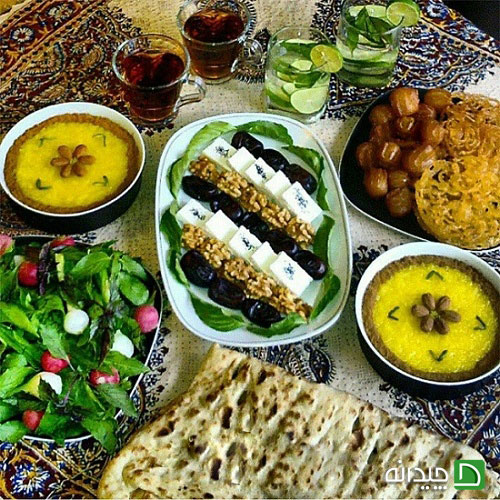 تزیین سفره افطار، ۱۰ چیدمان بی نظیر ایرانی