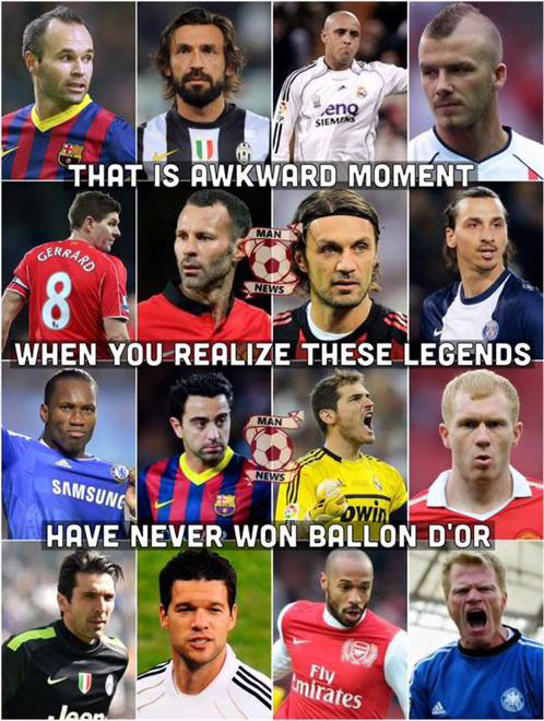 عکس: اسطوره هایی که توپ طلا نگرفتند