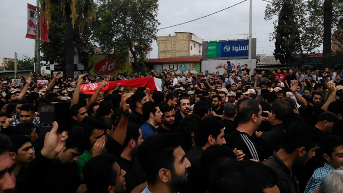 (تصاویر) تشییع هادی نوروزی در بابل