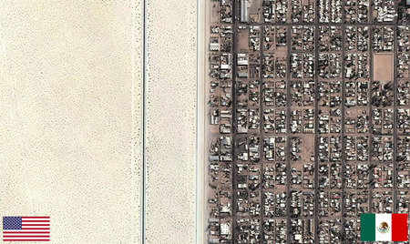 مرز آمریکا و مکزیک