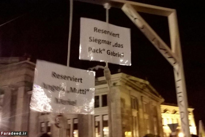 (تصاویر) راهپیمایی علیه مرکل و مهاجران