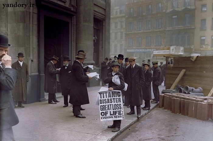 خبر غرق شدن تایتانیک در روزنامه /عکس