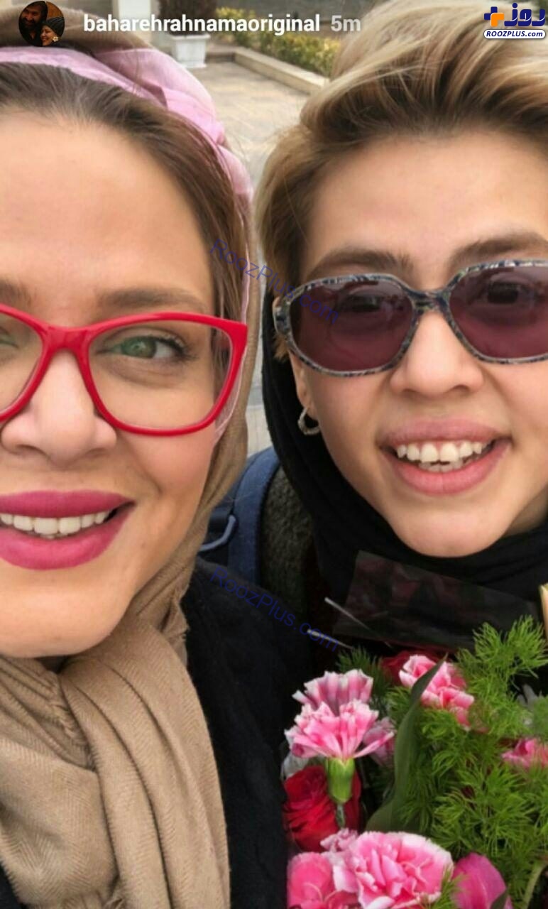 عکس سلفی صمیمانه بهاره رهنما و دخترش
