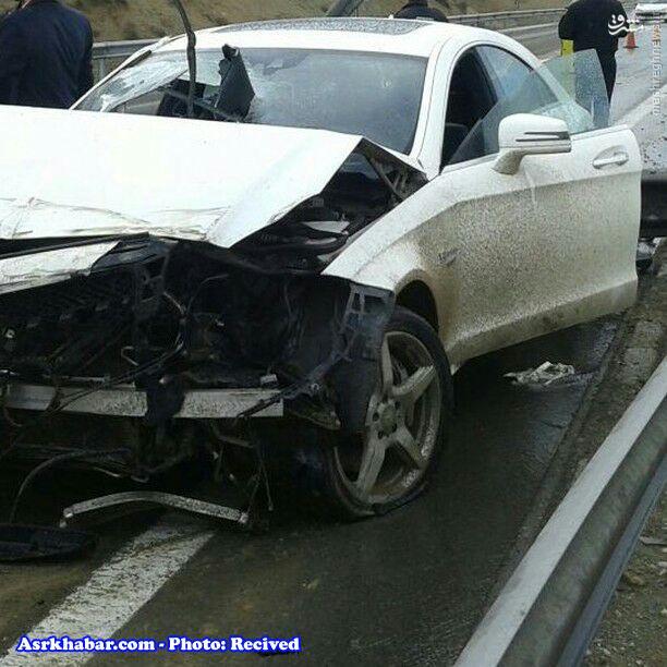 تصادف سنگین مرسدس بنز لوکس در ایران/ عکس