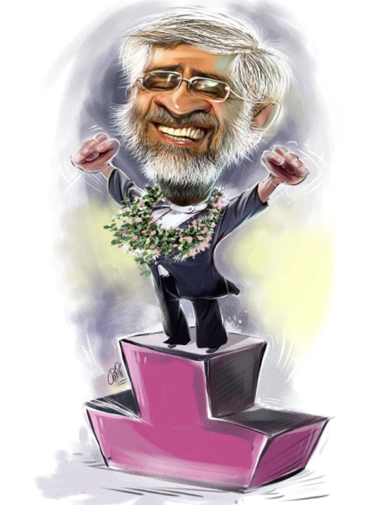 کاریکاتور/ سعید جلیلی روی سکوی قهرمانی!