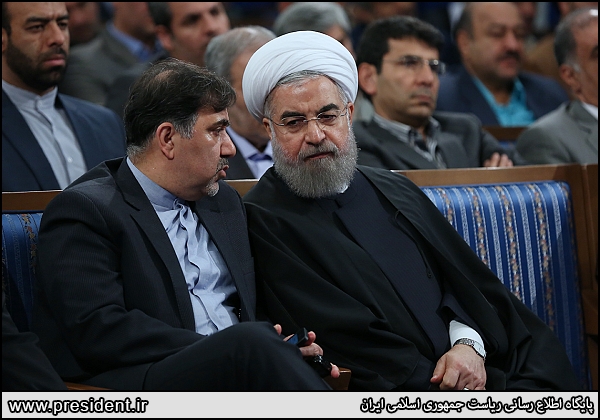 گفت‌وگوی دو نفره روحانی و آخوندی/ عکس