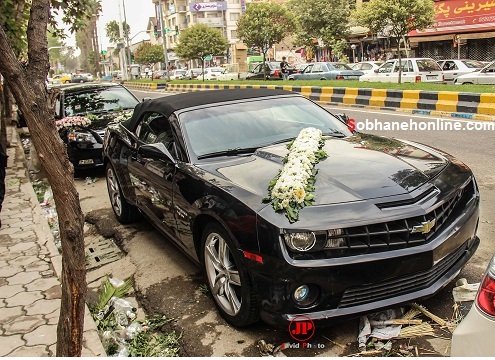 عکس/ شورولت کامارو ss ماشین عروس شد