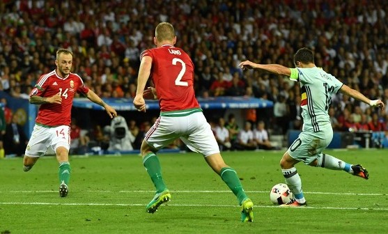 قدرتنمایی بلژیک مقابل مجارستان در شب درخشش آزارد/ تکلیف 6 تیم مشخص شد