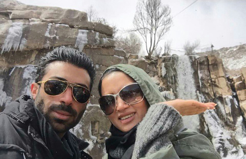 تصاویر روناک یونسی و همسرش در همدان در تعطیلات نوروزی