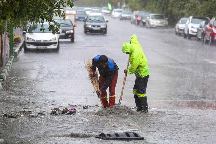 (تصاویر) بارش شدید باران در تهران