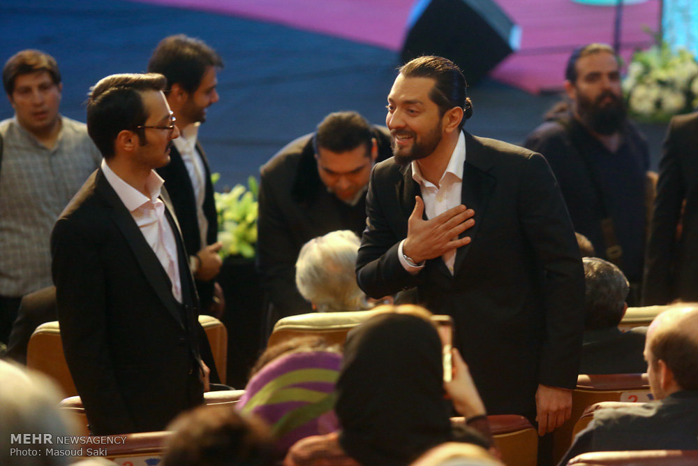 تیپ بهرام رادان و هومن سیدی در جشنواره فیلم فجر/عکس