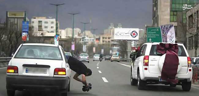 عکس/ فیلمبرداری اکشن از عروسی