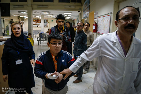 عکس: مصدومان چهارشنبه سوری در تهران