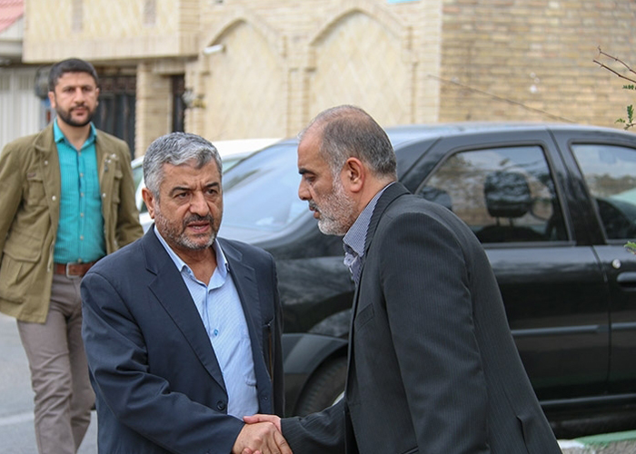 (تصاویر) گریه رضایی در سوگ سردار همدانی