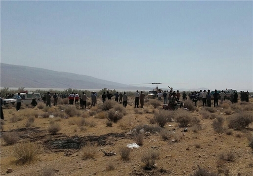 سقوط جت جنگی در استهبان فارس/ عکس