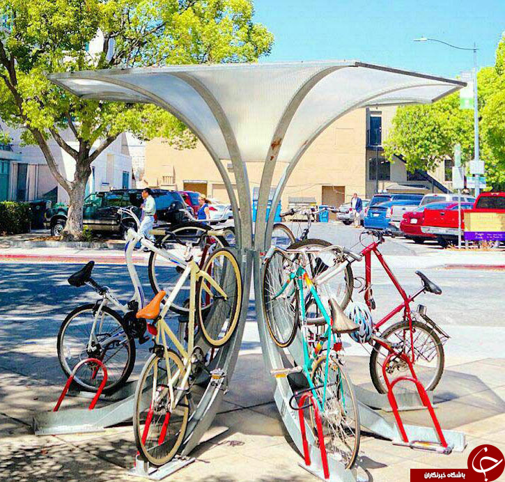 المانهای خلاقانه برای قفل دوچرخه درسطح شهر+عکس