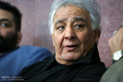 محمدرضا طالقانی کشتی گیر پیشکسوت کشورمان در مراسم ختم پورحیدری