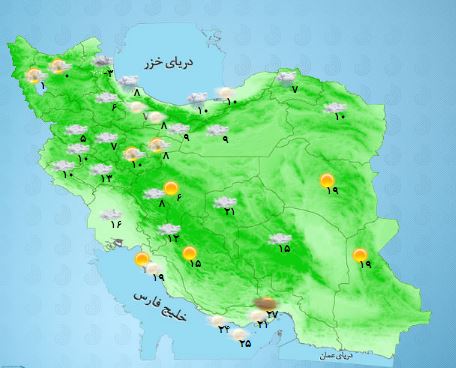 بارش باران در کدام استان ها رخ می دهد؟