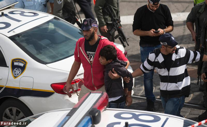 (تصاویر) بازداشت دو نوجوان شجاع فلسطینی