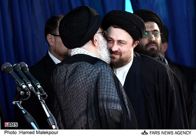 سید حسن خمینی در محضر رهبر انقلاب