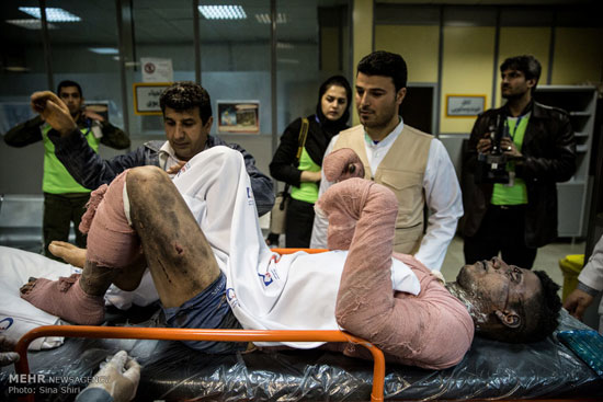 عکس: مصدومان چهارشنبه سوری در تهران