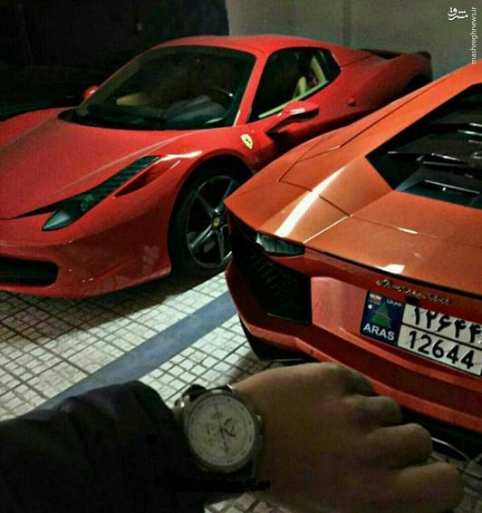عکس چند میلیاردی یک جوان ایرانی در پارکینگ منزلش!