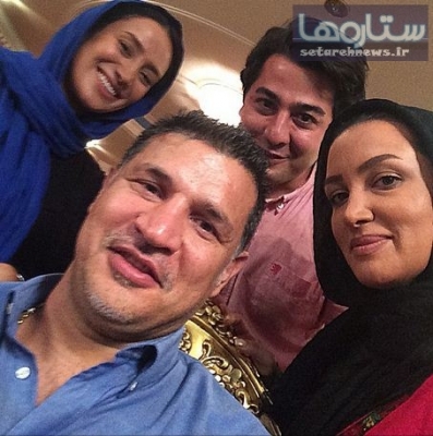 سلفی علی دایی با روناک یونسی و بهاره افشاری/ عکس