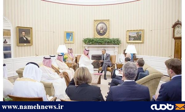 دیدار پسر پادشاه عربستان با اوباما/ عکس