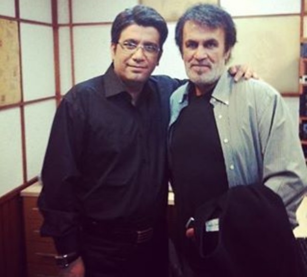 عکس یادگاری رضا رشیدپور با حبیب